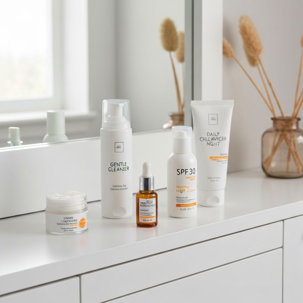 Daily facial care routine consultation